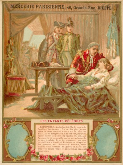 Muerte de Ambroise de Boufflers en la Batalla de Dettingen, 1743 de French School
